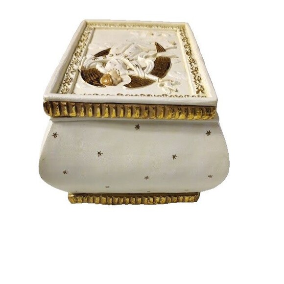 Roman Mitsuyo Angel Peace Jewelry Trinket Music Box - Picture 5 of 7